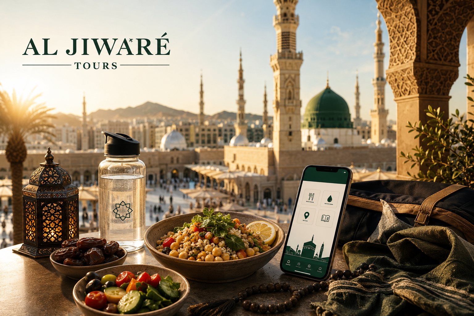 The Comprehensive Al-Jiwar Umrah Guide: The Definitive Reference for Budget Eating, Healthy Nutrition, and Digital Companion Tools for Pilgrims